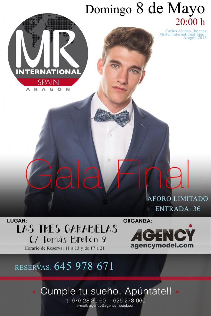 CARTEL GALA FINAL MISTER ARAGON 2016
